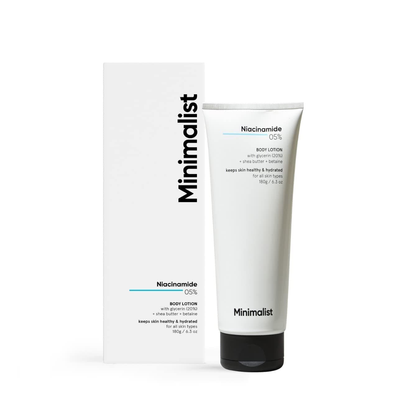 Minimalist Niacinamide 5% Body Lotion | Repairs Skin Barrier | Nourishes With Shea Butter | For Men & women,180 g
