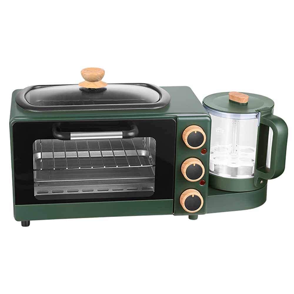 ARASTbreakfast machine multifunctional Breakfast Station Maker Center Multi-Function Retro Family Coffeemaker With Kettle Electric Toaster Machine Stainless Steel 7L Oven With Timing LEOWE