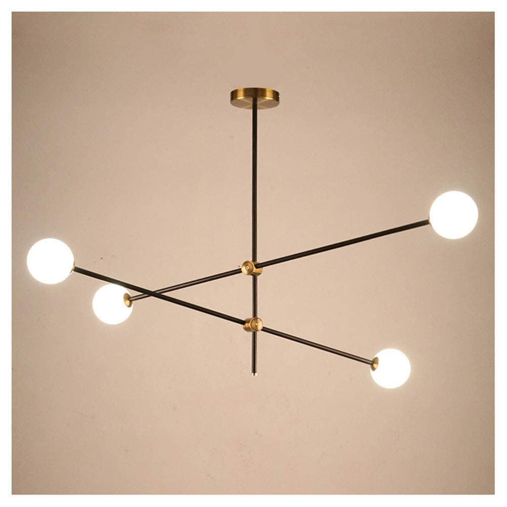GaLon Caserti Chandelier Modern Light, Pendant Metal Modern Lighting Suspension for Living Rooms Coffee Bar (Color : 4 Head)