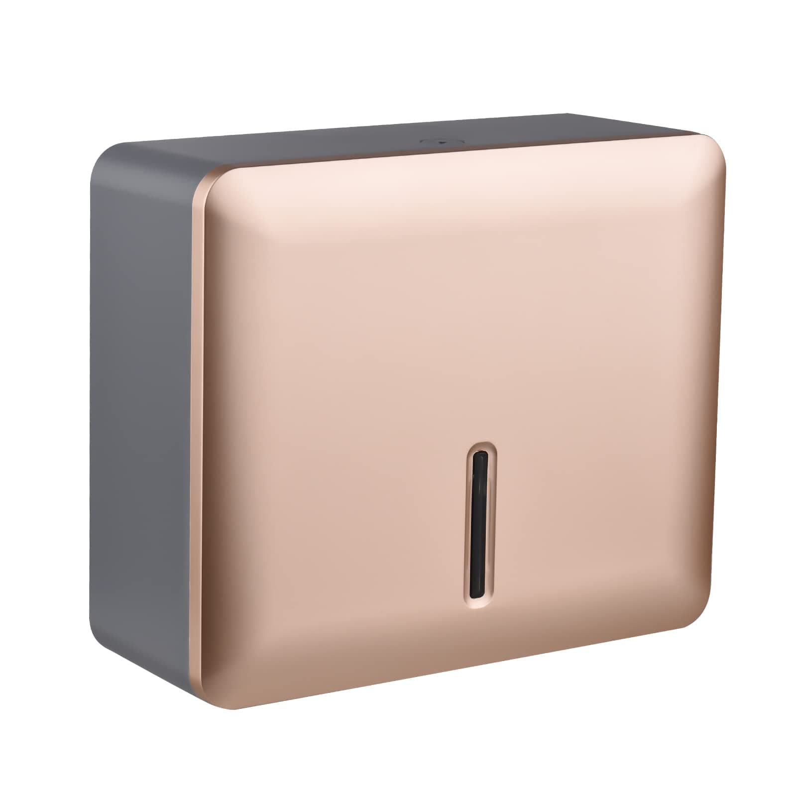 SUNNEEN Paper Towel Dispenser Wall Mount Paper Towel Dispenser Multifold Hand Towel Tissue Holder with Key Lock for Bathroom Kitchen Bedroom