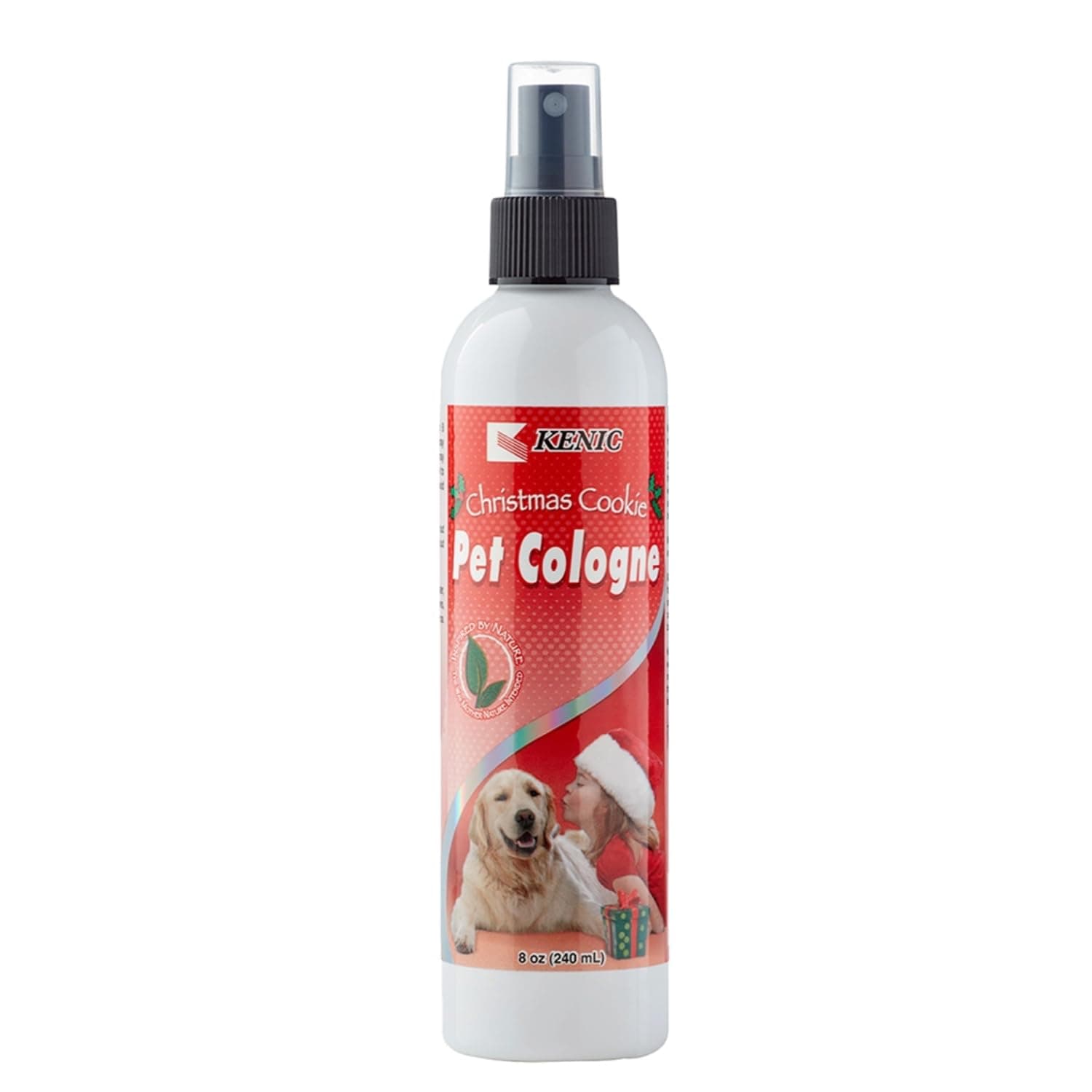 Christmas Cookie Pet Cologne, Long Lasting Limited Edition Sweet Vanilla Cookie Scented Dog & Cat Deodorizing Spray, Freshens, Neutralizes and Shines Coat Between Baths, Made in USA