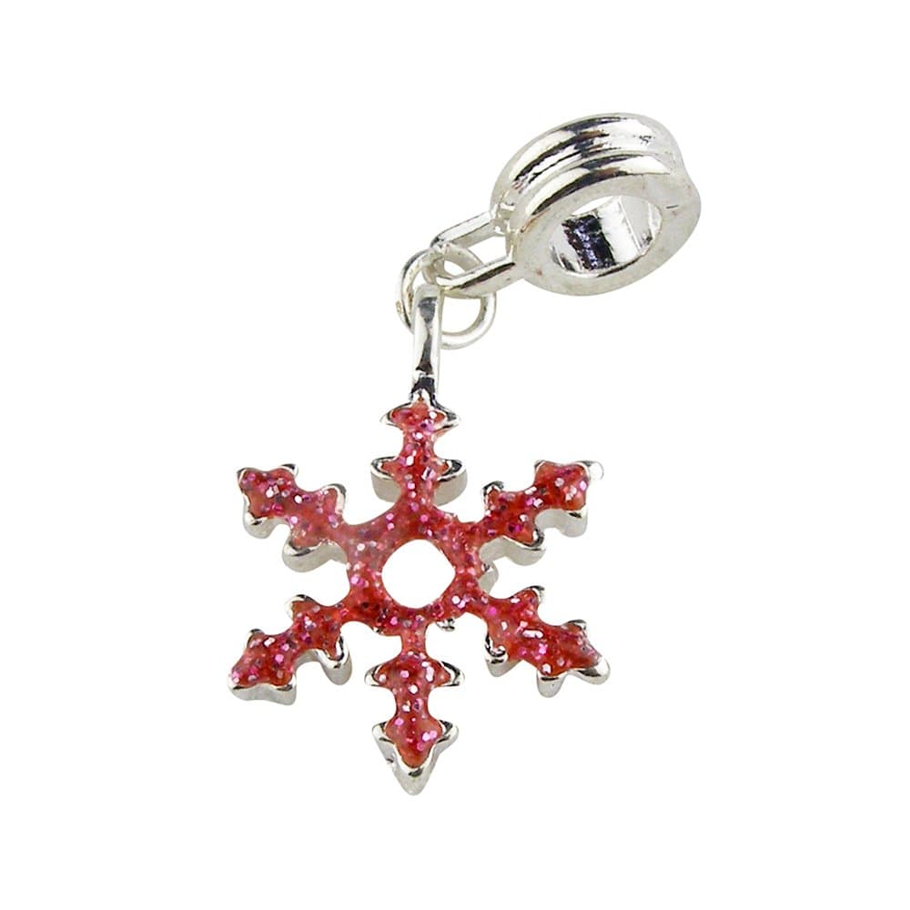 Universal Pink Snowflake Charm