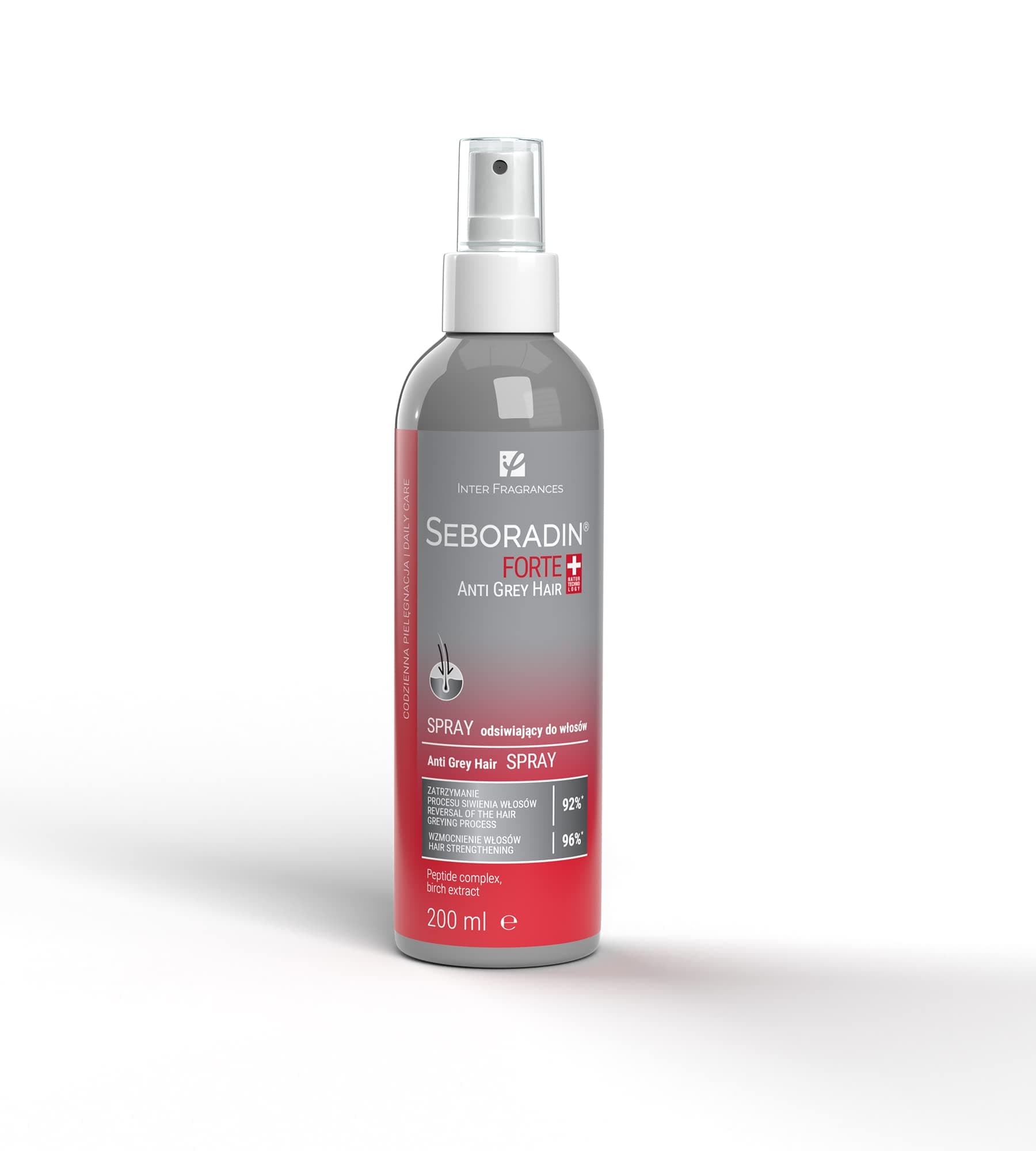 SEBORADIN Forte Anti Grey Hair Spray, 200 ml, For Women and Men