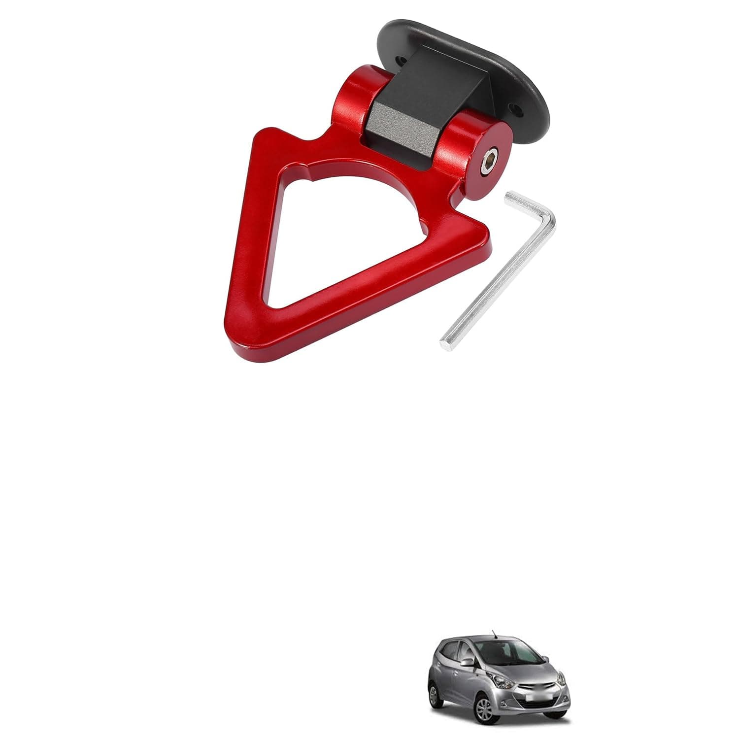 Lovmoto Universal for Car Tow Hook Decor V Shape Trailer Hook Tow Hook Kit Car Decorations Sticker Car Decor Bumper Hook for Auto Exterior Accessories (Red) Comfortable with Enj-oy