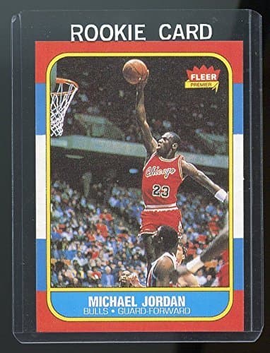 1986-87 Fleer #57 Michael Jordan Chicago Bulls Rookie REPRINT Card Special! Nice Gift Ships in New Card Holder