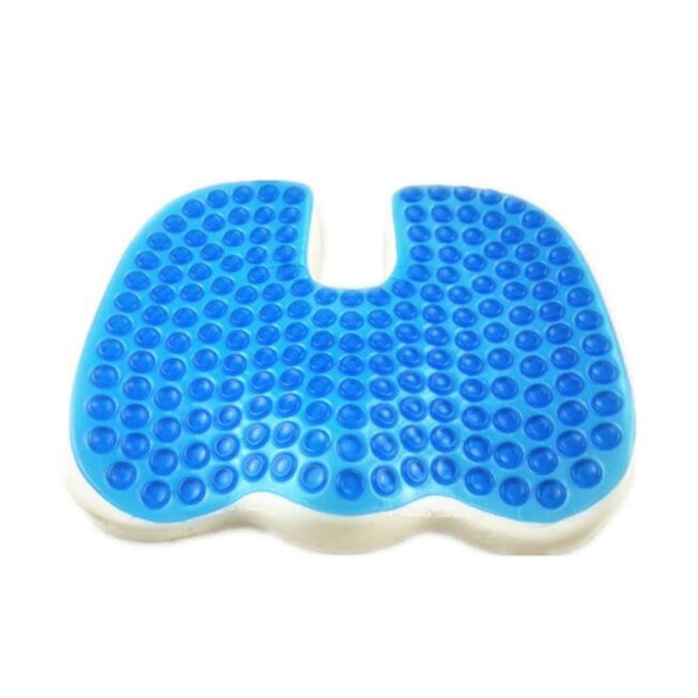 SVIVI U-shaped Gel Cushion, Wheelchair Cushion, Anti-decubitus Hemorrhoids Cushion (Quality Assurance),Blue