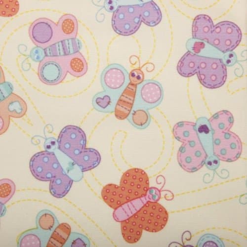 Babyville Boutique Bolt PUL Fabric, 64 Inch by 8-Yard Bolt, Sweet Stuff Butterflies