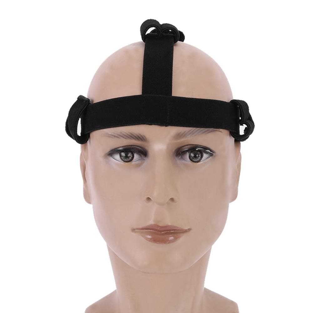 MiOYOOW Headlamp Headband, Flashlight Headband Elastic Flashlight Head Strap Non-Slip Flashlight Holder Strap for Diameter 18-33mm Flashlight