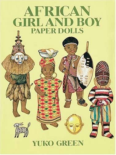 African Girl/Boy Paper Doll Paperback – 28 Mar. 2003