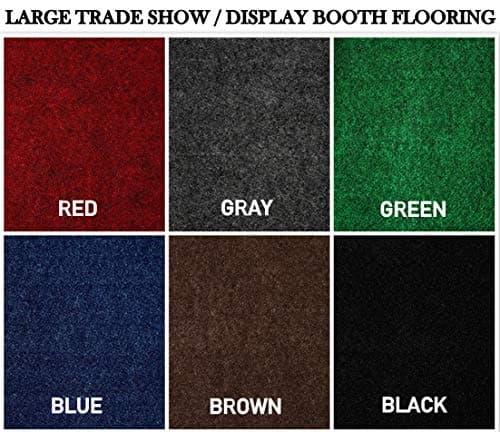 Large Custom Cut-to-Fit Trade-Show Area Rug Carpets. Custom Sizing Available to Choose from (12x14, Blue)
