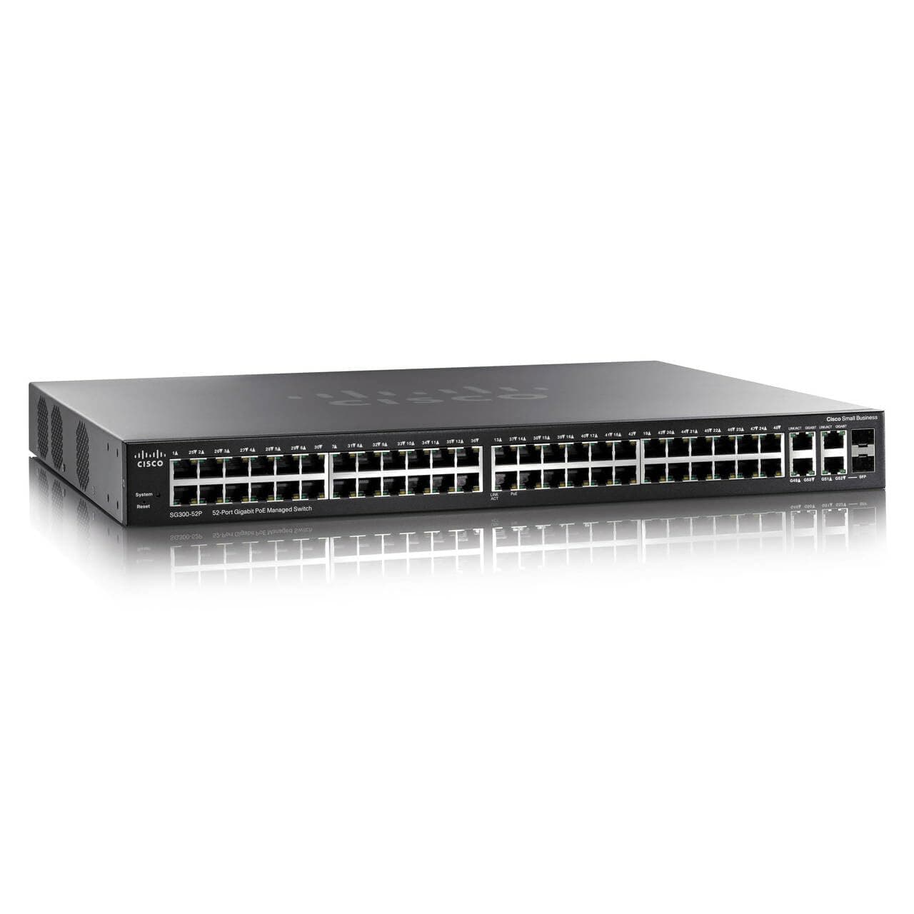 CISCO (SG300-52P-K9-NA) 52-Port Gigabit PoE Managed Switch