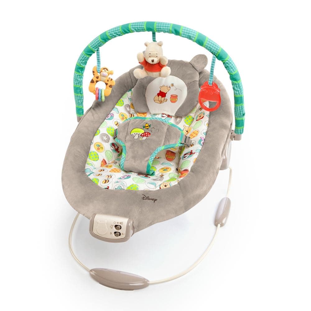 Kids II Japan Bright Starts Disney Winnie the Pooh Dots & Honey Pots Bouncer, 0 Months~(60256) by Kids II
