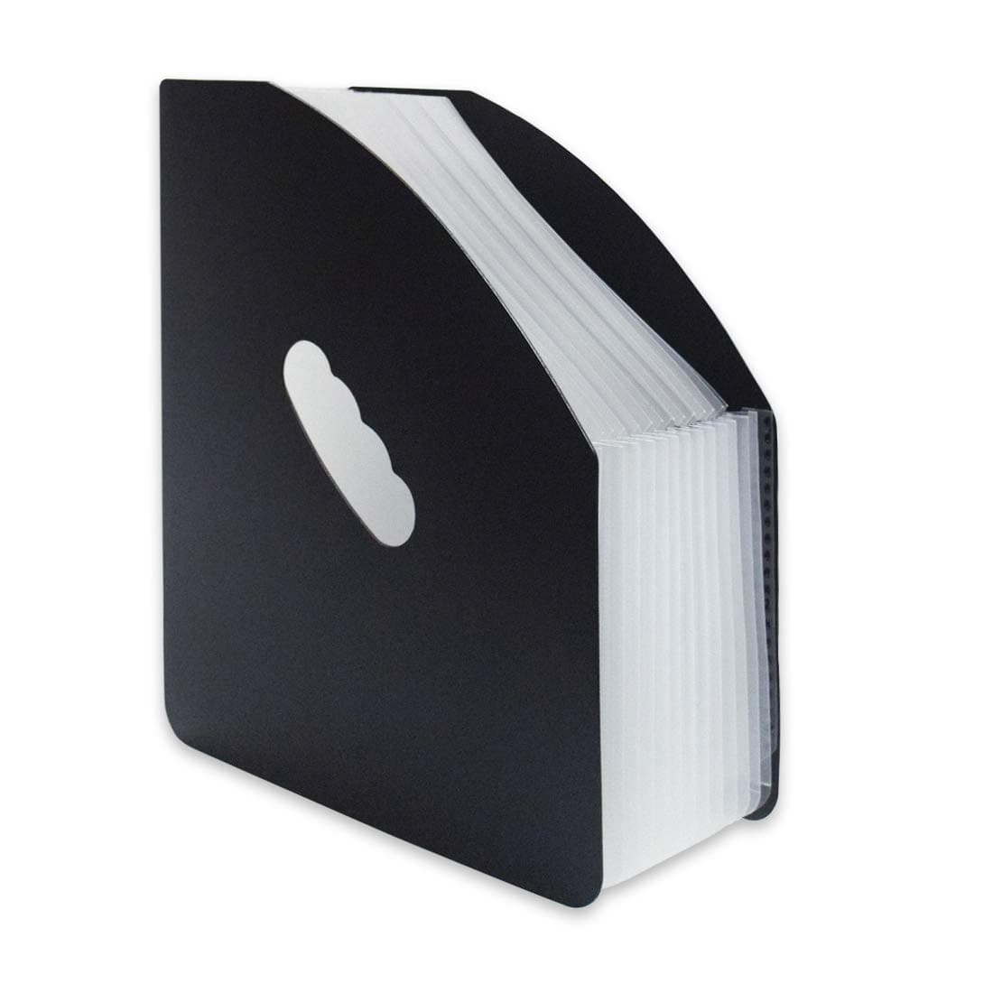 Marte Vanci Expanding File Organiser, Accordion File Folder Document Organiser Portable Filling Box A4 Desk Folders Storage for Bill Receipt Paperwork Office Home School Supplies 13 Pocket Black