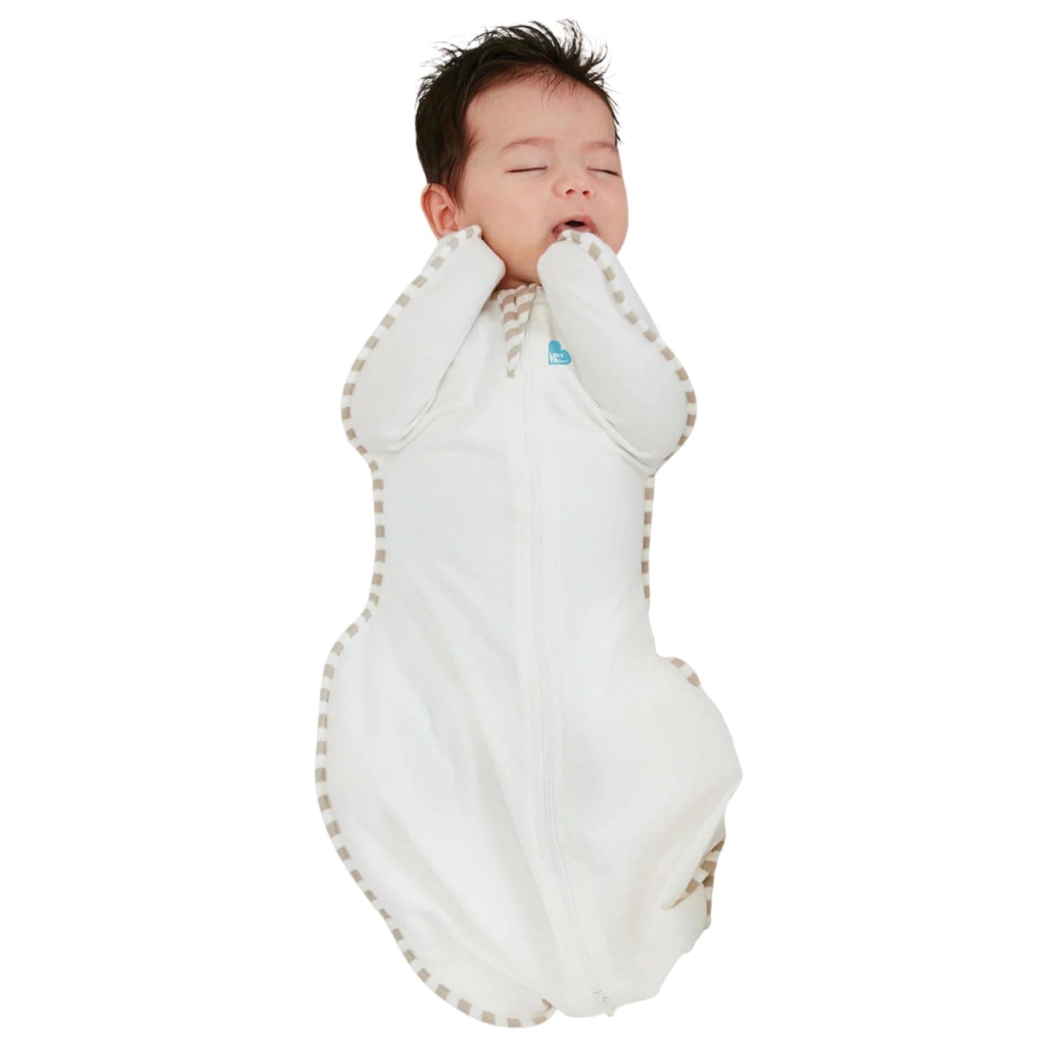 Organic Swaddle, Baby Sleep Sack, Swaddle Up Self-Soothing Swaddles for Newborns, Get Longer Sleep, Snug Fit Helps Calm Startle Reflex,1.0 Tog, Small 5-8.5lbs, Cream
