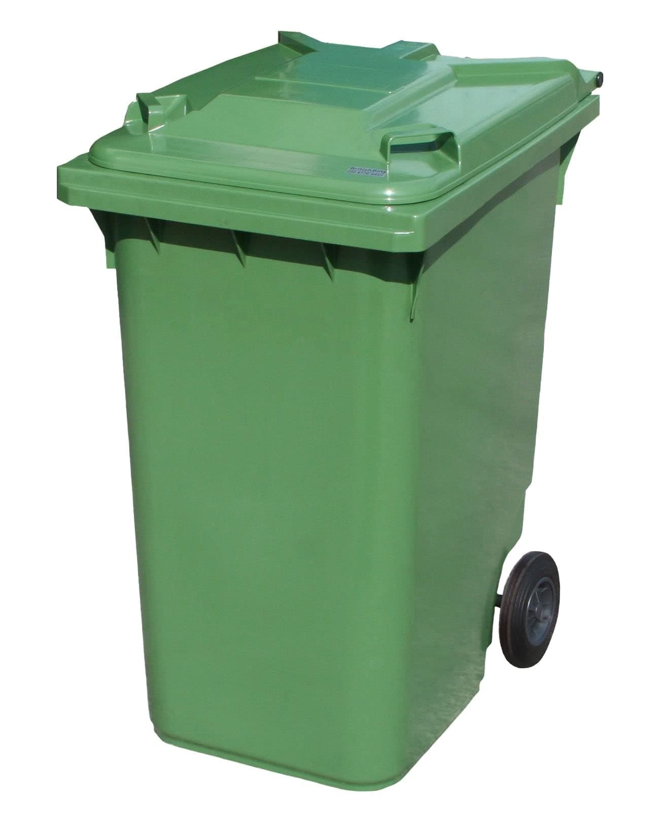 Green 360 ltr Wheelie Bin - Large Size Household Wheelie Bin (For Many Councils) - Tough & Durable - For All Your Outdoor Rubbish & Recycling - EN840 Certified & Tested