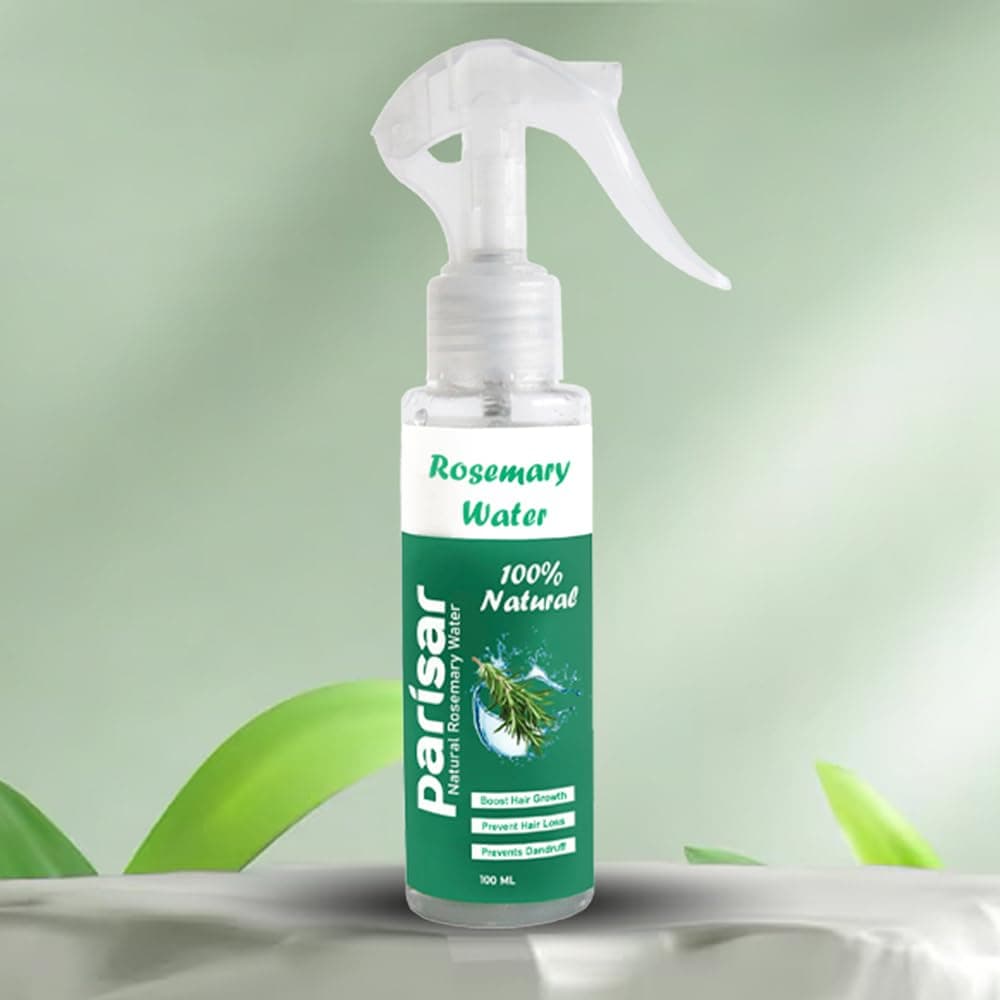 Parisar Rosemary Hair Spray Toner for Hair Growth | Rosemary Water Spray for Hair Growth | Helps Reduce Hair Fall | Strengthens Hair & Reduces Breakage | Promotes Thicker Hair & Healthy Follicles | Hair Spray for Men and Women| 100 ml