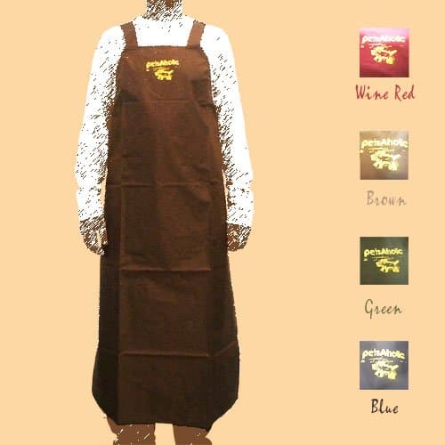 Water-resistant H-back Pet Grooming Apron - Brown