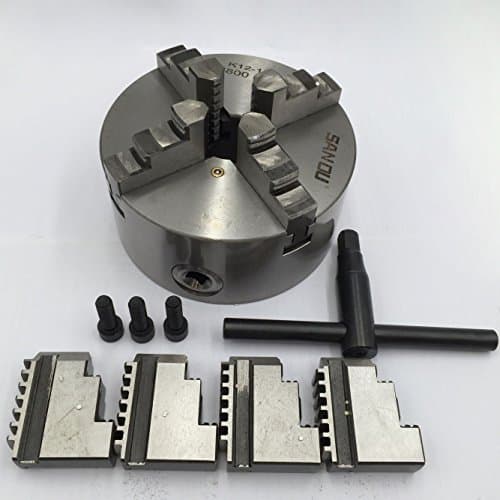 4 Jaw 3 Inch Lathe Chuck 80MM Self-Centering Precision CNC Metal Working Drilling Milling Machine