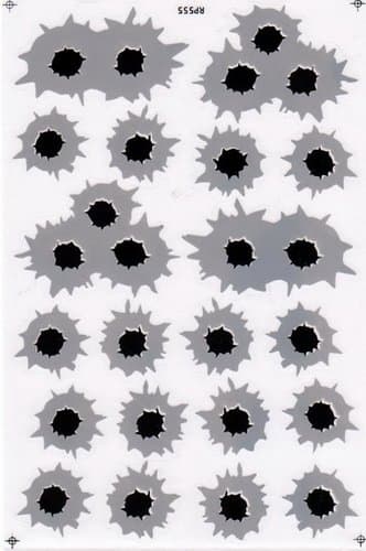 Silver Bullet Holes Car Sticker Racing Motorcross Decal Motorcycle Truck Graphic Logo Bicycle Bike Stickers
