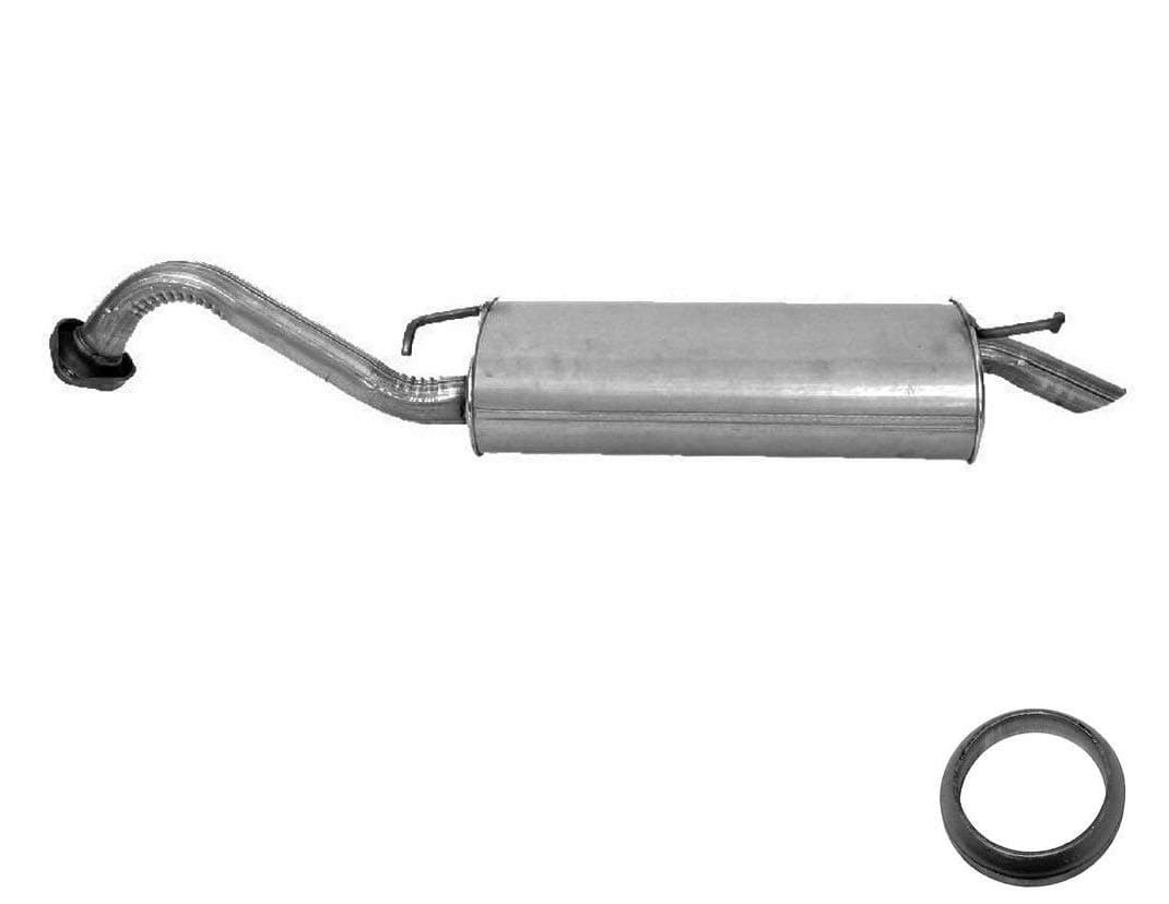 Northeastern Exhaust | Stainless Steel - Exhaust Muffler Tailpipe Compatible for Toyota Corolla 2005-2008 1.8L | Automotive Replacement Part - Includes Gasket and Spring Bolt Kit