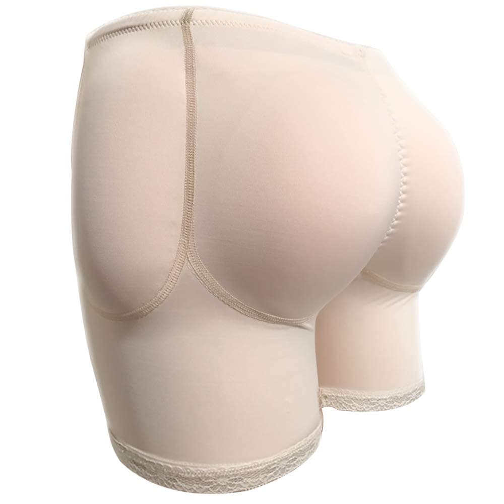 Women's Butt Lifter Padded Lace Boy Shorts Body Shaper Hip Enhancer Panties Camel Toe Shaping Hiding Gaff Panties
