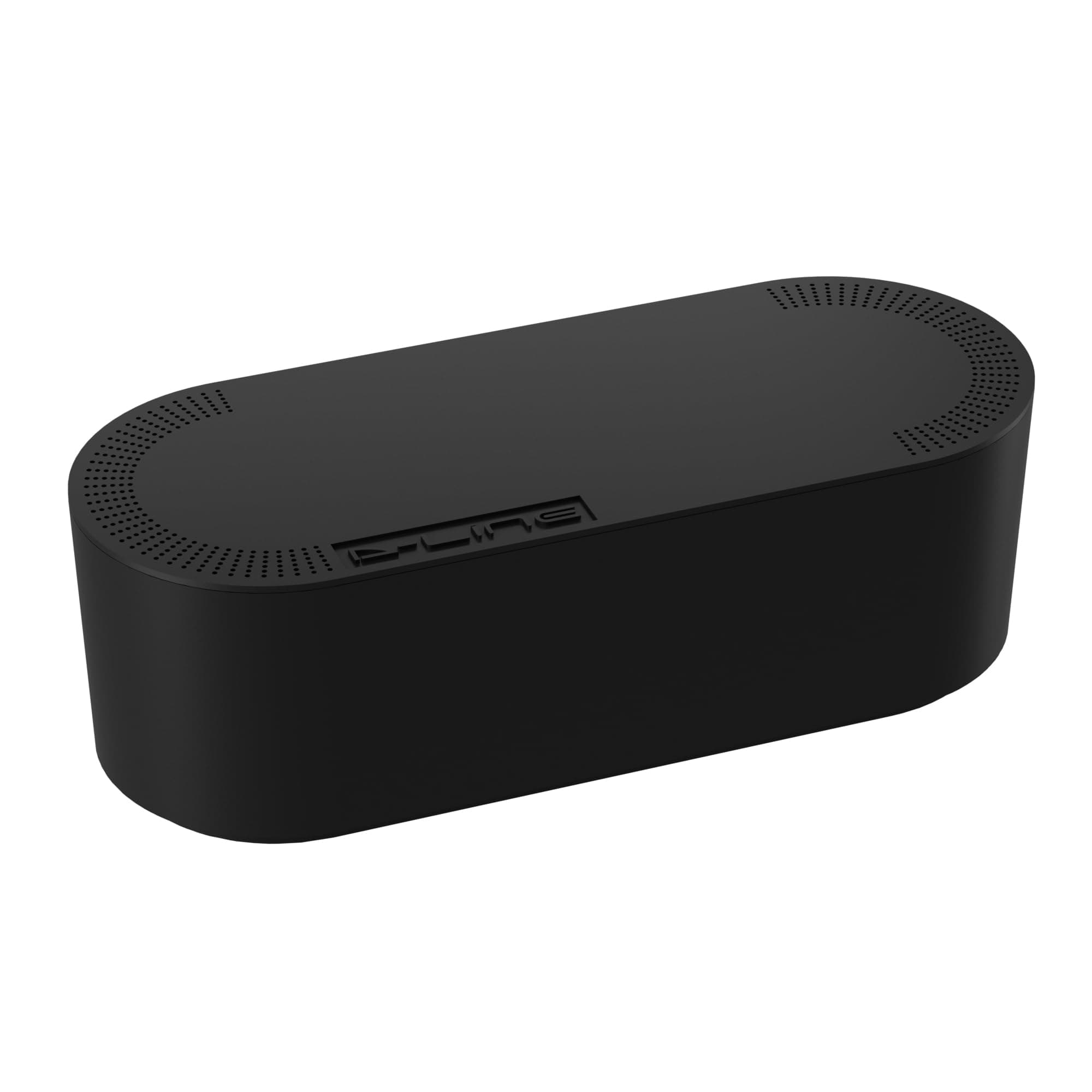 D-Line Cable Tidy Box Hide and Conceal Extension Blocks and Electrical Cables, Fully Safety d Cable Management Solution, Made from Robust Electrically-Safe ABS Material - Large, Black