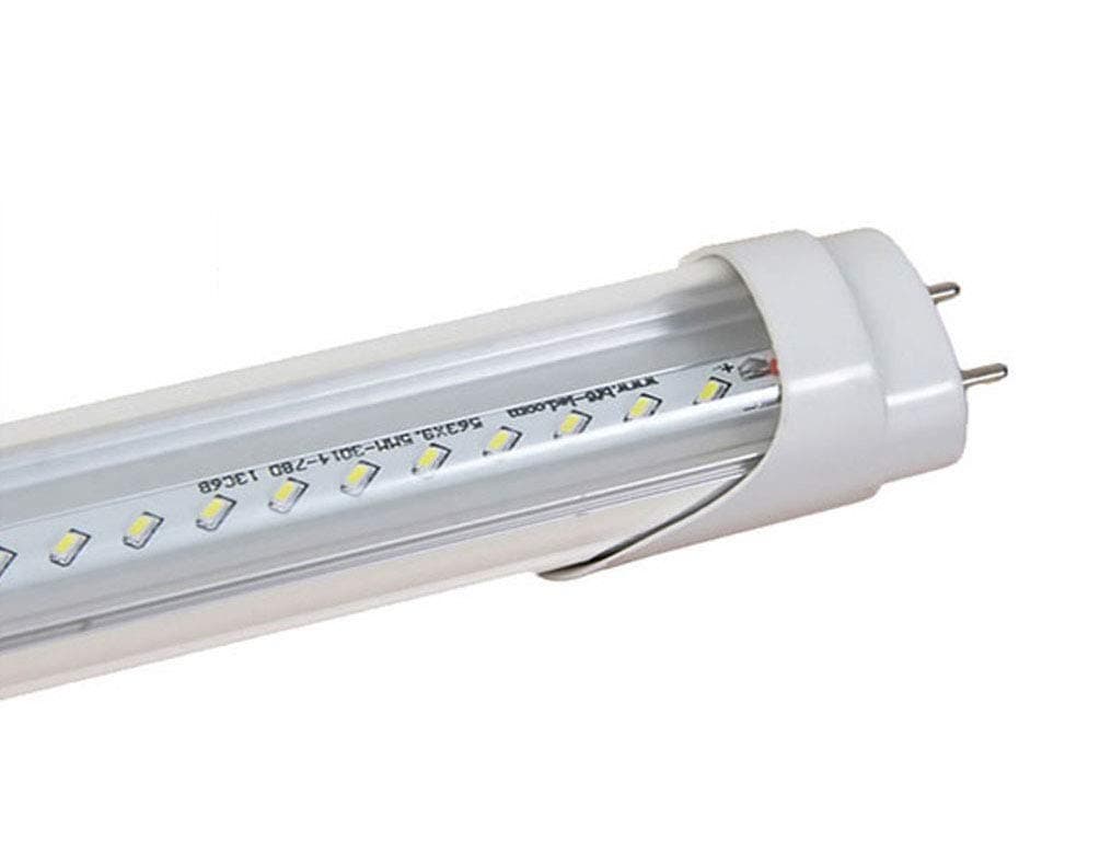 25PCS 18W G13 4ft 6500K Dual-End Power Bright Cool White 110V-240V T8 LED Tube Bulb Light Lamp Works Without Ballast and Starter (Clear)