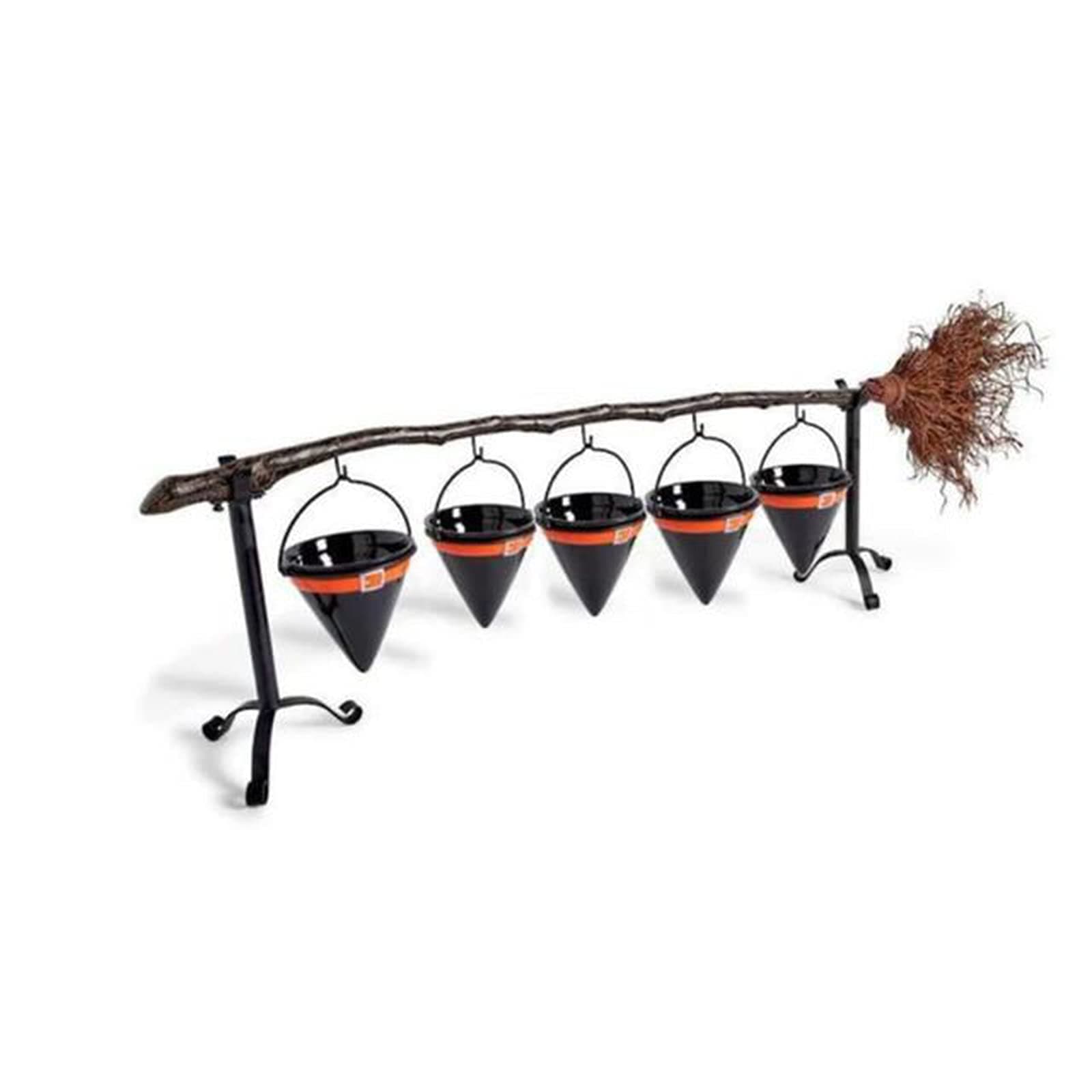 ACCLD Halloween DIY Snack Bowl Stand with Removable Basket Organizer,Halloween Premium Material Pumpkin Fruit Holder Party