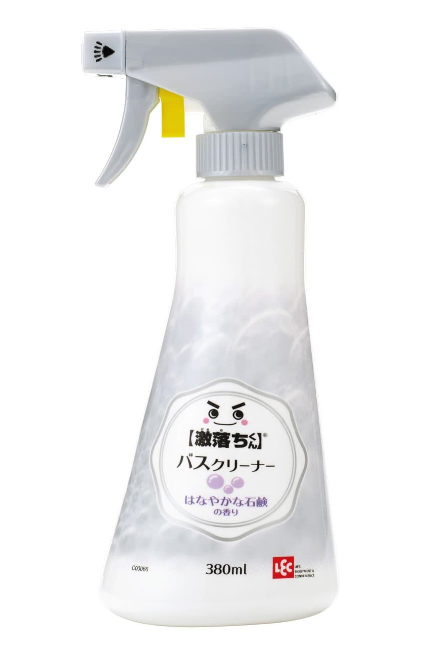 LECGeki Ochi-kun Bath Cleaner Foam Spray (Bactericidal + Deodorant) 380ml For hot water stains and sebum stains (soap scent)