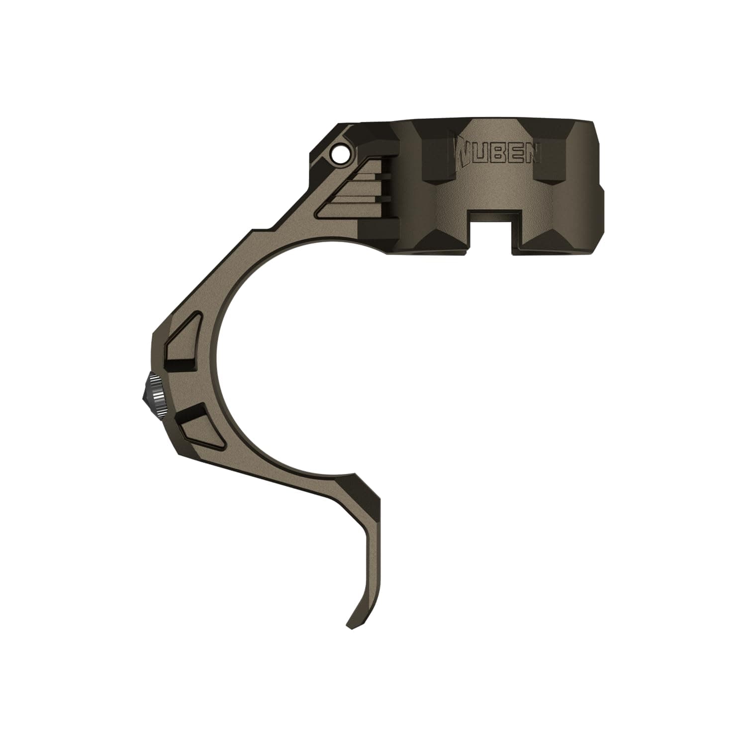 WUBEN T4 Tactical Flashlight Ring for EDC, Finger Release Ring with Window Breaker for Police, Military, Tactical and Daily Use(Desert Tan)