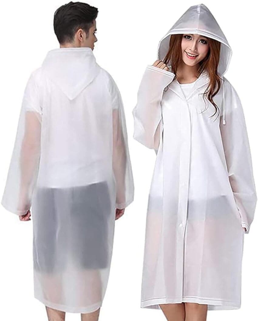 Bloomingdale Rain Coat for Men & Women Waterproof Bike Raincoat for Men with Pant Set Reflective Raincoat for Women, Boys & Girls Adjustable Top and Bottom Rain Coat for Women with Bag - Black