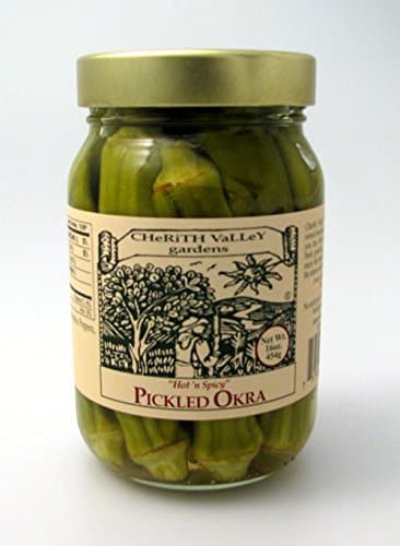 CHeRiTH VaLLeY gardens Hot 'n Spicy Pickled Okra, 16 Ounce