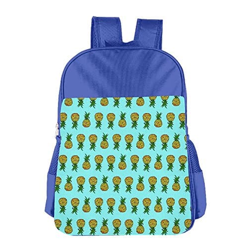 Tropical Fruit Pineapple Pattern Children's Backpack School Bag Suitable For 4-15 Year Olds