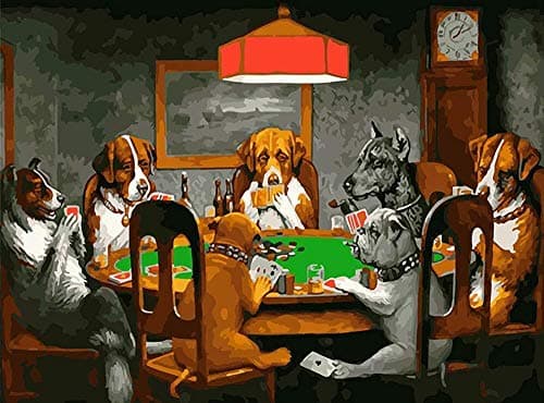 1000PCS Dogs Playing Cards Jigsaw Puzzles for Kids Adults - Puppy Educational Intellectual Game Toy Gifts for Stimulating Imaginations