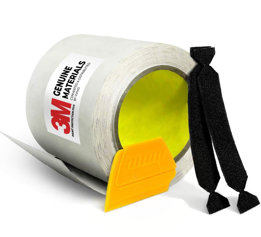 VViViD 3M Clear Paint Protection Vinyl Film 4" Wide Choose Your Size Including Tools (4" x 96")
