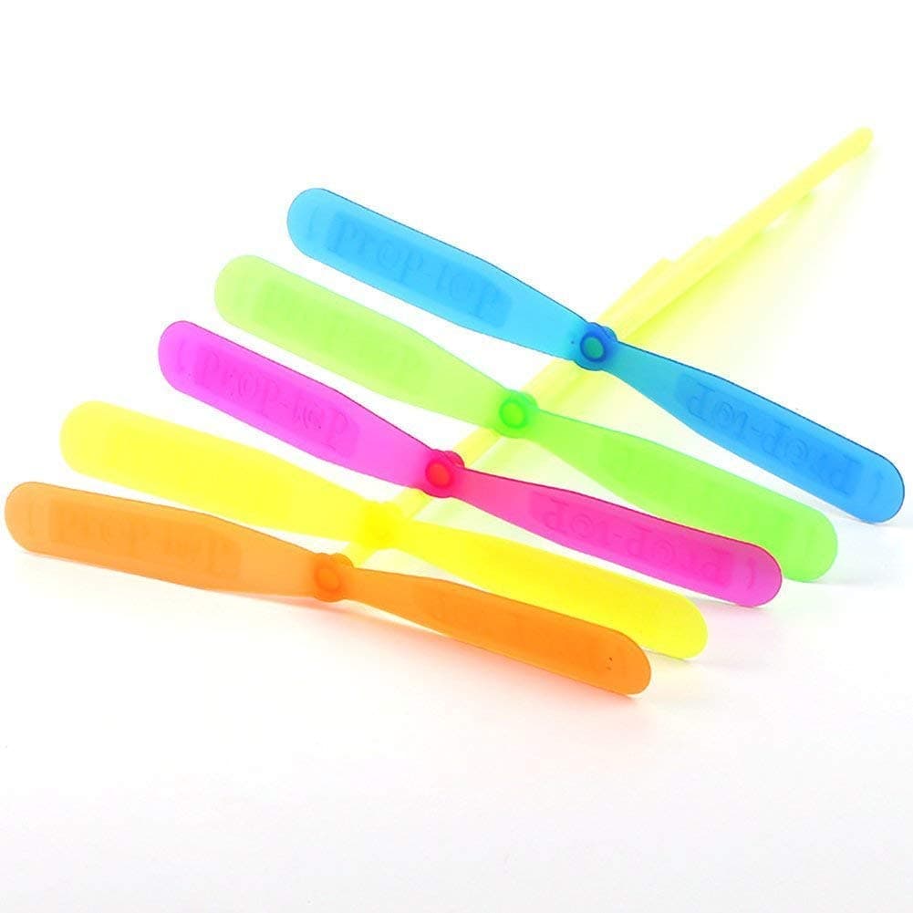 Threesome Plastic Dragonfly Flying Toy for Kids 10 Pieces (Multicolour)