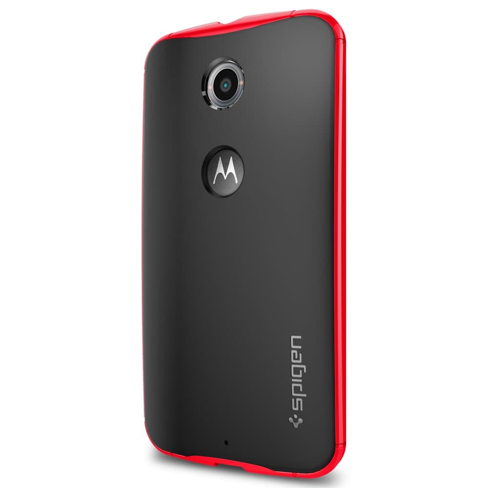 Spigen Neo Hybrid Nexus 6 Case with Flexible Inner Protection and Reinforced Hard Bumper Frame for Google Nexus 6 2014 - Dante Red