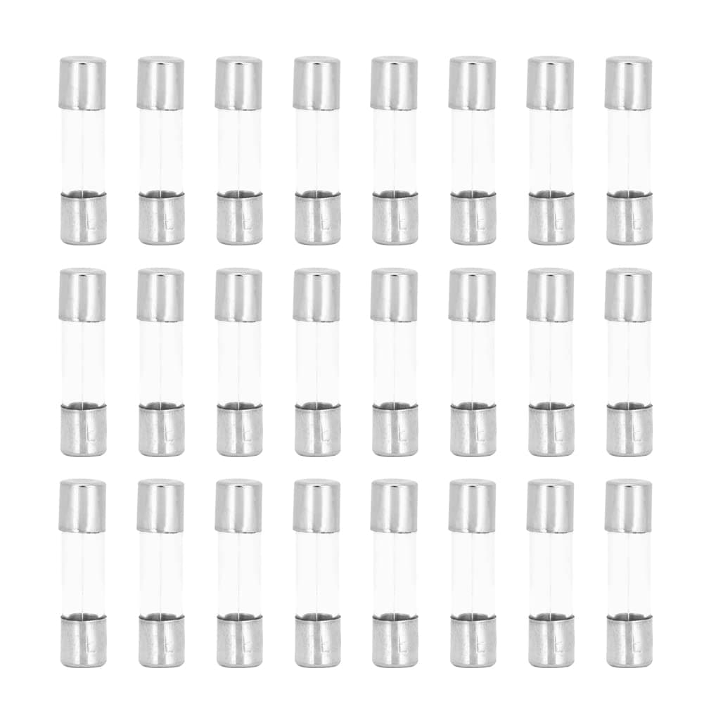 Glass Fuse 5x20mm, Lightweight Practical Glass Fuse Stable 100Pcs for Home for Industry(5A)