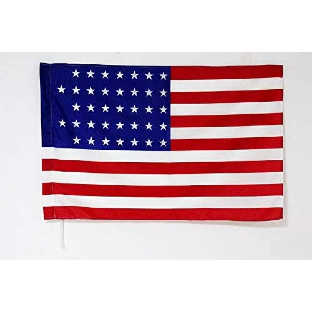 AZ FLAG United States 1867-1877 37 Stars Flag 3' x 5' for a Pole - USA - American Historic Flags 90 x 150 cm - Banner 3x5 ft with Hole