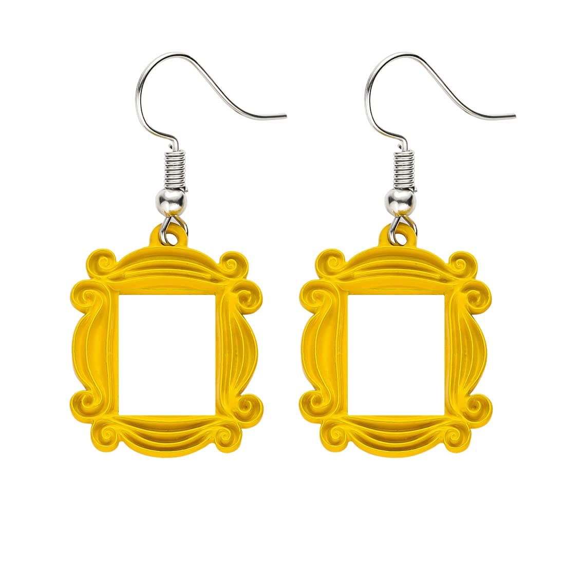 Friends TV Show Gifts Friends Frame Earrings Merchandise Costume Jewelry Monica Door Frame Drop Earrings TV Show Gifts for Women best Friends