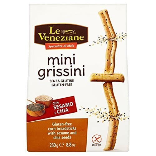 Le VenezianeGluten Free Sesame & Chia Grissini Breadsticks - 250g