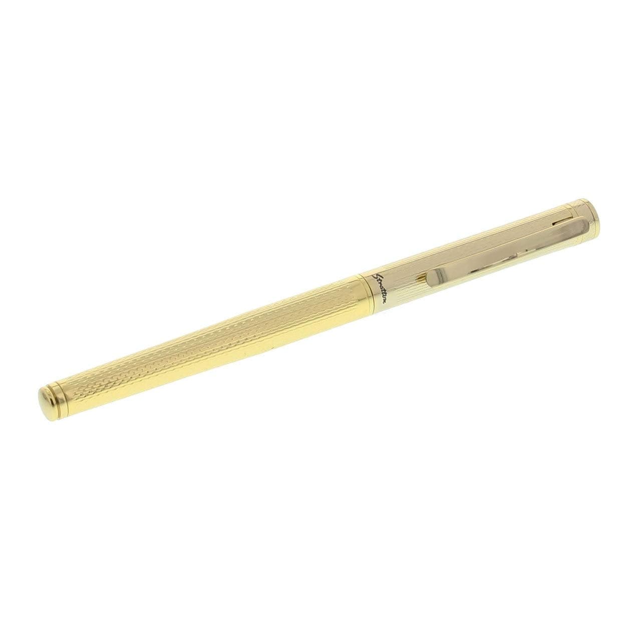 Stratton of Mayfair Roller Pen Gold Coloured Finish