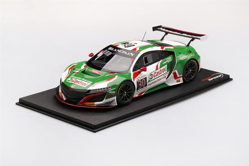 Topspeed for Honda NSX GT3 NO.30 2018 24HR of SPA 1/18 Resin Truck Pre-Built Model