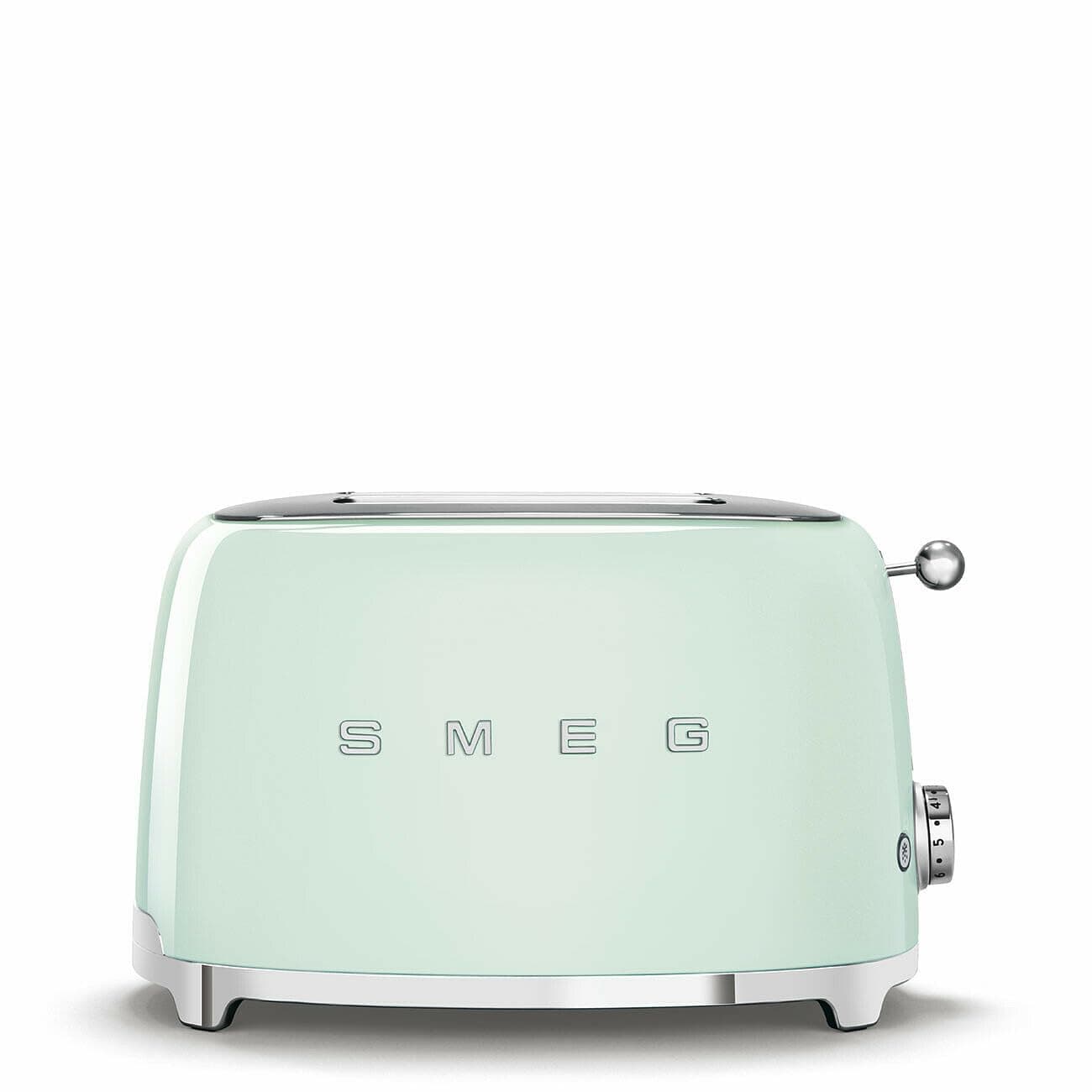 2 Slice Toaster with 6 Presets and Defrost Function and Removable Crumb Tray TSF01PGUS, Pastel Green