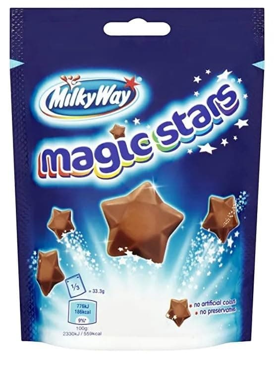 3 x Milkyway Magic Star Pouch 100G Delicious Special For Easter Tasty And Twisty Treat Gift Hamper, Christmas,Birthday,Easter Gift Sold By Kidzbuzz
