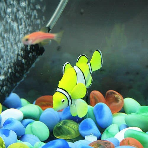 Clownfish Green Aquarium Fish Tank Landscape Decoration Glow Simulation Animal Plants Ornament Nemo & Rumble Fish no.35