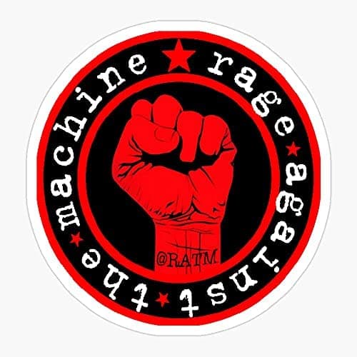 Punk Rage Men Machine America Retro The Women RATM Against - Sticker Graphic - Waterbottles, Hydroflask, Laptops, Phones, Cars, Lockers, Binders Decal Sticker