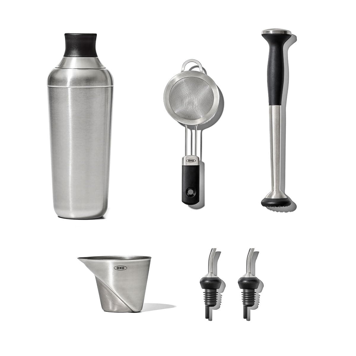 Steel 6-Piece Barware Set