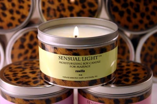 8 oz Sensual Light Massage Candle - Birthday Cake