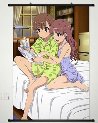 Toaru Kagaku no Railgun Wall Scroll Poster Fabric Painting For Anime Misaka Mikoto 186 L